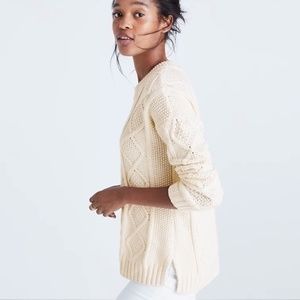 Madewell Classic Cable Pullover Sweater